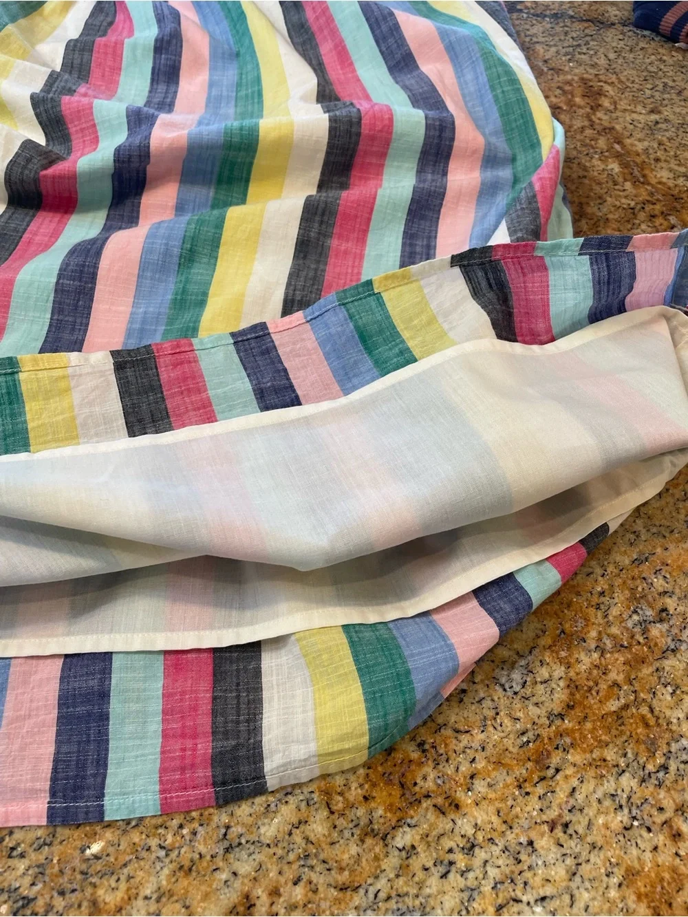 J. Crew Multicolor Vertical Stripe Cotton Sundress
